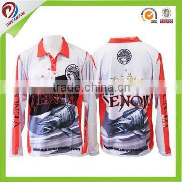 dry fit breathable fabric cheap custom fishing jersey design