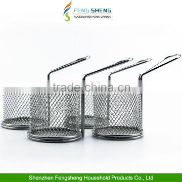 Mini Chrome Chip Fryer Serving Food Presentation Basket by Kitchen Stars photo-3