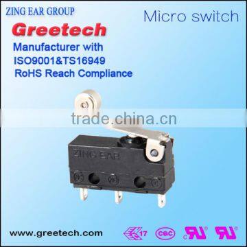 Subminiature Momentary Motorcycle on off Pcb Mount Range Hood Types of Electrical Micro Switches