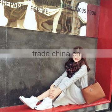 Winter Warm Thick Woven Checked Plaid Tartan Blanket Scarf photo-6