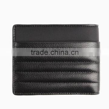 High quality men's business slim leather wallet soft handmade leather wallet for men