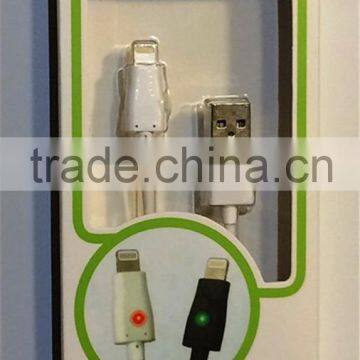 Colorful Durable Flat Micro Charging USB Data Cable Led Light photo-4