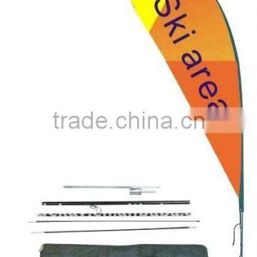 Outdoor advertising feather flag with logo printing