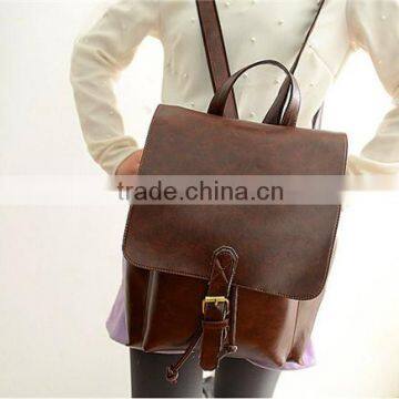 Fashion New Style Girls PU Leather Wholesale Backpack