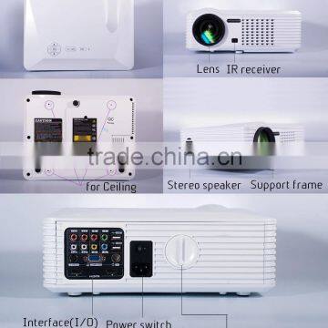 Home Theater 3D Beamer Projetor S200 LCD Projector for Video Proyector TV Movie Games Mini Projector Full HD photo-3