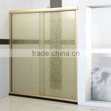 Luxury Wired Glass Durable Bath Sliding Door photo-2