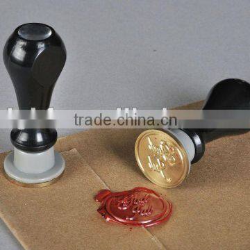 Round wax-sealing stamp