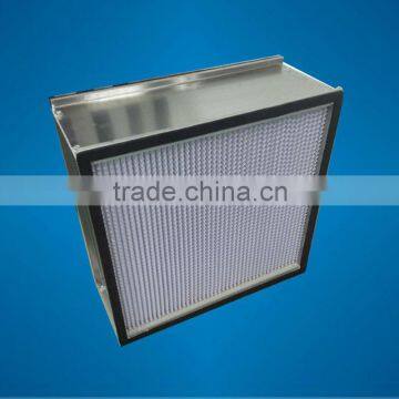 Aluminum separator box filter with headers