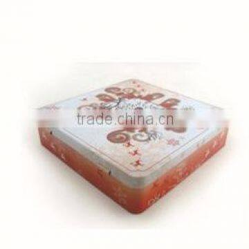 AN279 ANPHY Christmas Candy Decoration Square Flip Tin Box Holder Stock 13.1*13.1*3.5cm
