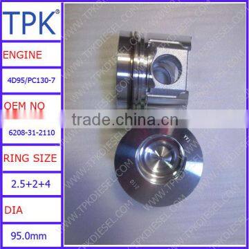 Komatsu SAA4D95LE Piston 6208-31-2110, SAA4D95 PISTON KIT 6208-31-2112