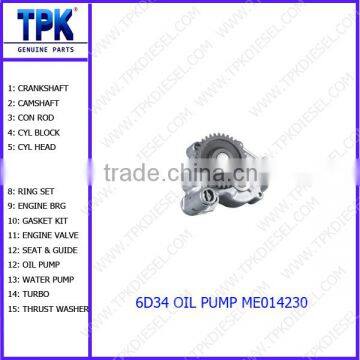 6D34 6D34T OIL PUMP ME014230