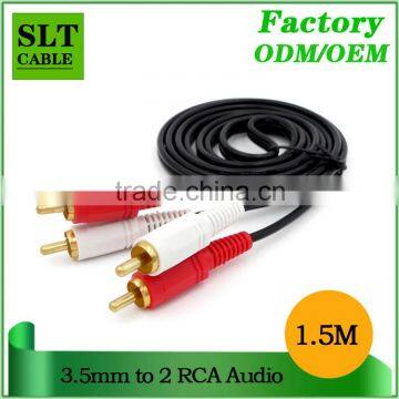 SLT High Quality 2Rca to 2Rca AV Audio Video Cable