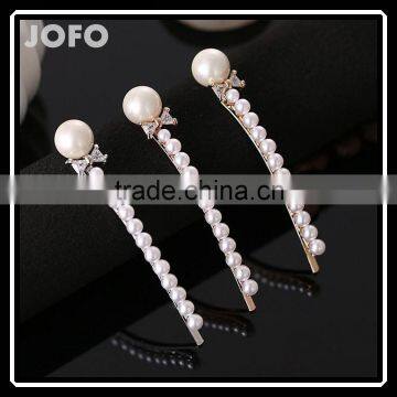 European and American High-end Boutique Fashion Zircon Elegant Pearl Hairpin Hair Accessories Hair Jewelry Party Decoration