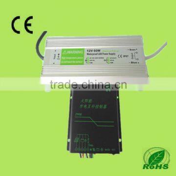 JN series Solar Electricity hybrid charge controller application for solar lighting system12V5A