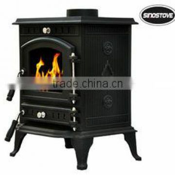 cast iron wood burning stove