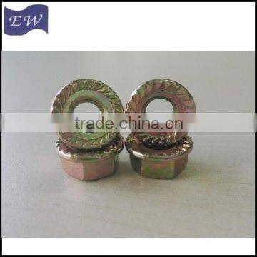 M6 DIN6923 hex flange nut with serration ( DIN 6923)