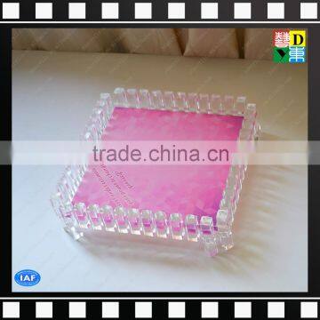 Househould Clear Acrylic Square Wedding Trays for Candy/fruits