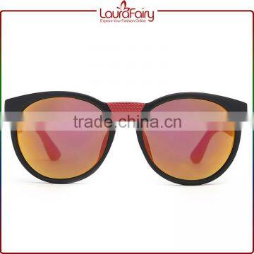 Laura Fairy Retro High Quality Promotion Mirrored Orange Plastic Sunglasses For Unisex
