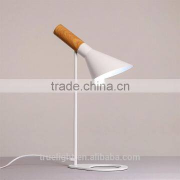 Wooden+steel E27*1 Table Lamp, Bedroom /study Small Desk Light , photo-3