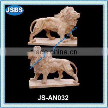 hand carved big stone lion statue