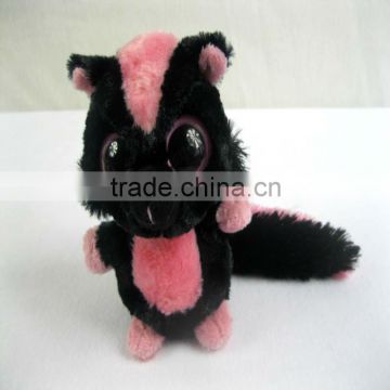 Cute big eyes 8 inch skunk stuffed animal toy