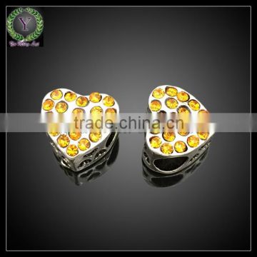 Wholesale Jewelry Fashion Metal Spacers Bead ,Gold Heart Shaped hollow ball spacer metal beads for jewelry