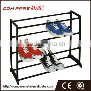 Black powder coated shoes storage,shoes display rack