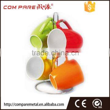 coffee mugs holder, chrome plating iron