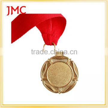 Metal Material medal and Europe Regional Feature Custom blank medal with ribbon