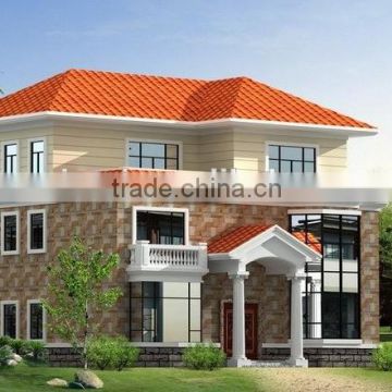 fast to build affordable steel structure prefabricated villa