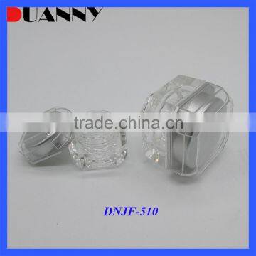 Square Clear Acrylic Cream Jar Cosmetic Packaging Jars For Skin Care Use photo-2