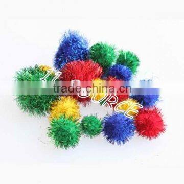 Iridescent Polypropylene Pompoms PK100