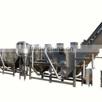 Linha de processamento de batatas fritas totalmente automática 150kg