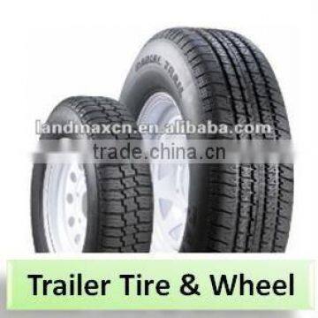 Trailer tire with rim