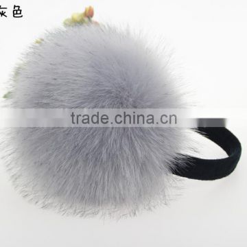 faux raccoon fur earmuff