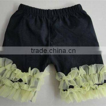 2013 New arrival ! Wholesale chiffon ruffle infant cotton shorts for kids