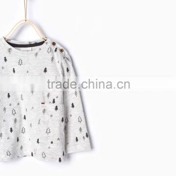 Boy's combed cotton thirt with printing