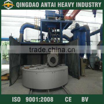 Abrasive trolley shot blasting machine