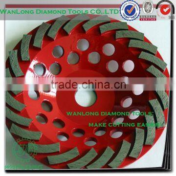 4" concave diamond grinding wheel for granite slab grinding,long life cup wheel for stone grinding