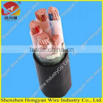 copper conductor PVC jacket XLPE insulated low voltage armored 4+1 core power cable