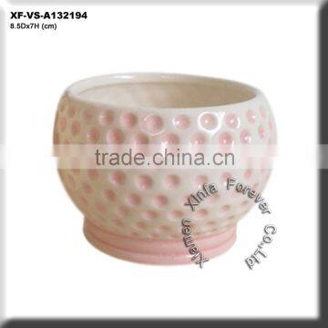 pink ceramic small pot