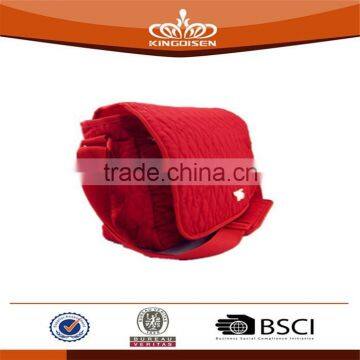Bright Red Women Garment Fabric Handbags photo-2