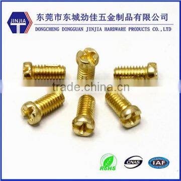 m1/8 japan standard cutting thread phillips brass electrical screw