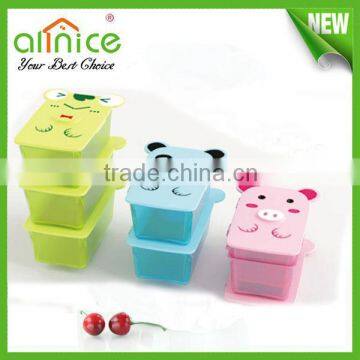 cartoon food storage container/airtight plastic food box/Plastic preservation box