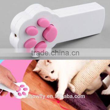 New Funny Pet Cat Interactive Automatic Red Laser Pointer Toy Electronic Button Battery