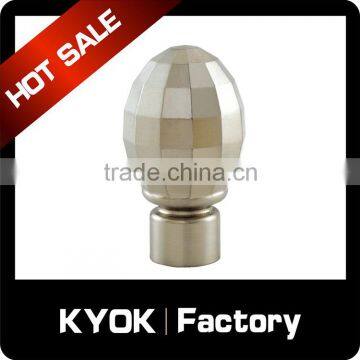 KYOK Contracted design curtain finials for European market,window decorative curtain finials