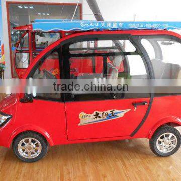 four wheels passenger 4 seter hybird power solar&electric economic good dedign power(60v1200w)for sale