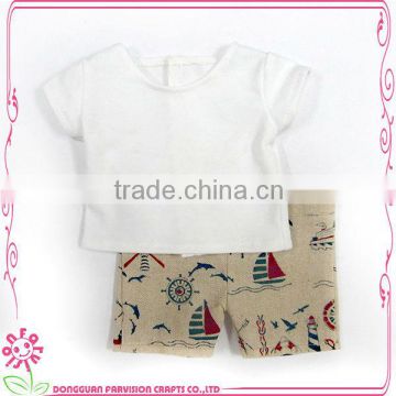 adorable price white color 18" doll t-shirts