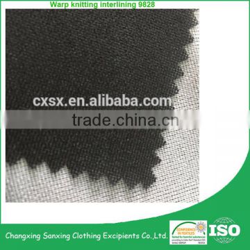 Warp knit interlining/Woven knit fusible interlining Y9828