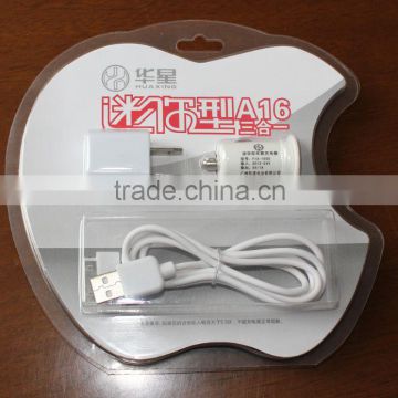 noodle flat usb data charger cable for iphone 4 Travel Emergency USB Mobile Charger Adapter